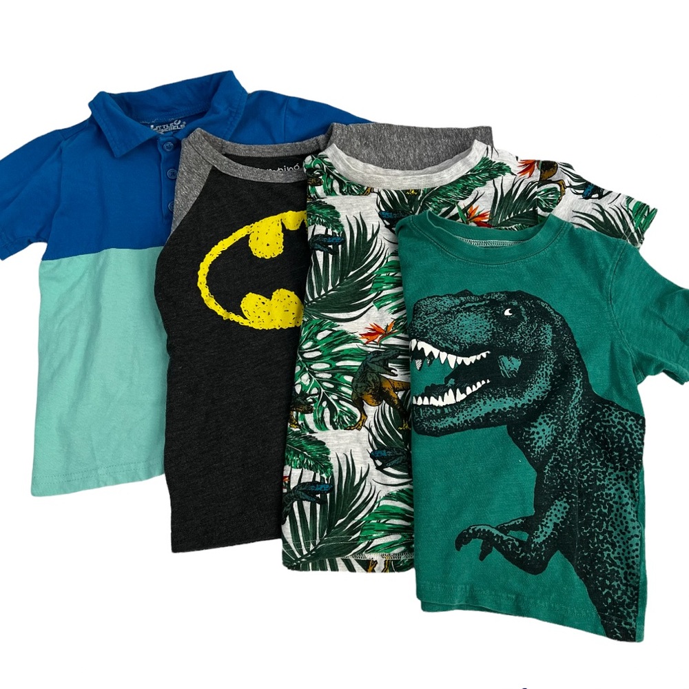 Boys Shirts Tops Lot Set of 4
